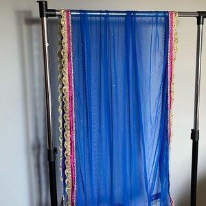 Lehenga embroidered shawl